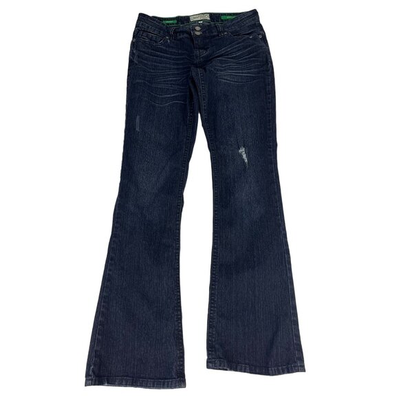Revolution Revolt Bowery Bootcut Leg Denim Jeans Women's Sz 9 30x32 Juniors Blue - Picture 1 of 11